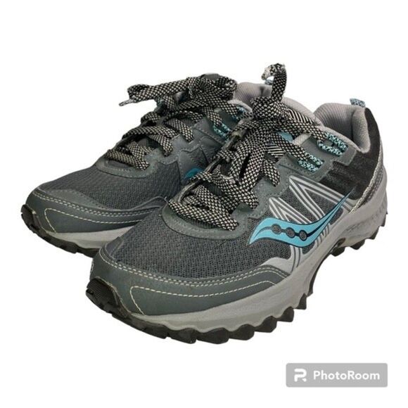 Saucony Charcoal Blue Excursion TR14 Trail Running Shoes 7 Women's - Picture 1 of 15